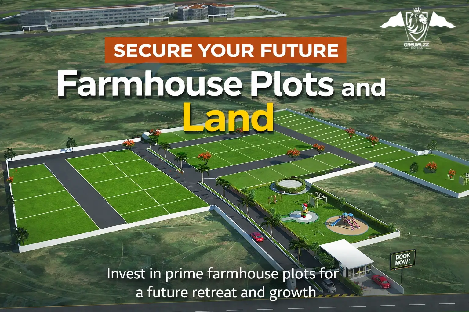 Secure Your Future with Farmhouse Plots and Land